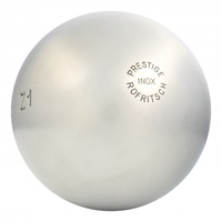 petanque ball La Boule Bleue Prestige Stainless 110 in Stainless steel - hardness Soft