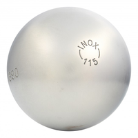 petanque ball La Boule Bleue Stainless 115 in Stainless steel - hardness Soft