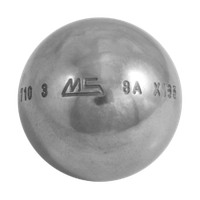 petanque ball MS-Pétanque LSX smooth Stainless Steel in Stainless steel - hardness Soft