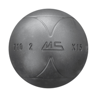 petanque ball MS-Pétanque STRX striped Stainless Steel in Stainless steel - hardness Soft