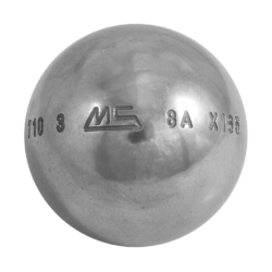 petanque ball MS-Pétanque LSX smooth Stainless Steel in Stainless steel - hardness Soft