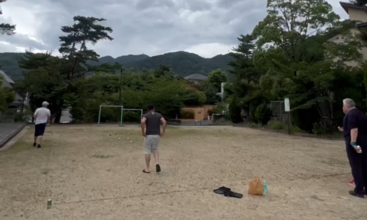 court photo of the club Le Club International de Pétanque d’Okuike (Okuike Exiles) located in Ashiya - Japan