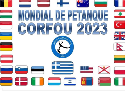 open to all petanque competition in triplet in Corfu - Greece - May 22, 2023