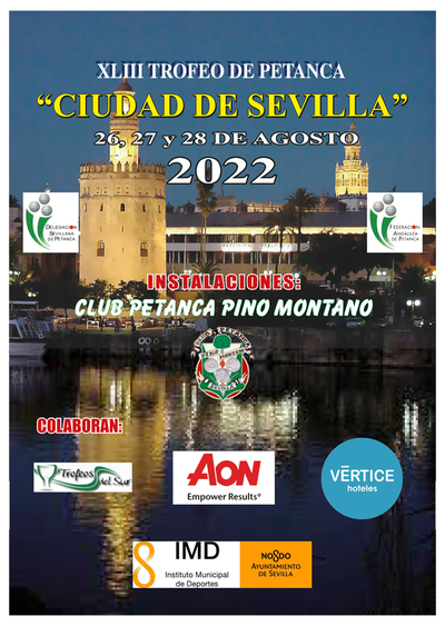 open to all petanque competition in triplet in Sevilla - Spain - Aug. 26, 2022