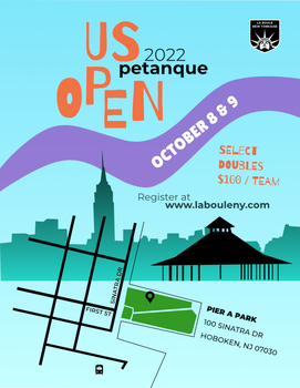Petanque news - US OPEN petanque 2022 - October 8 & 9 in New York - United States