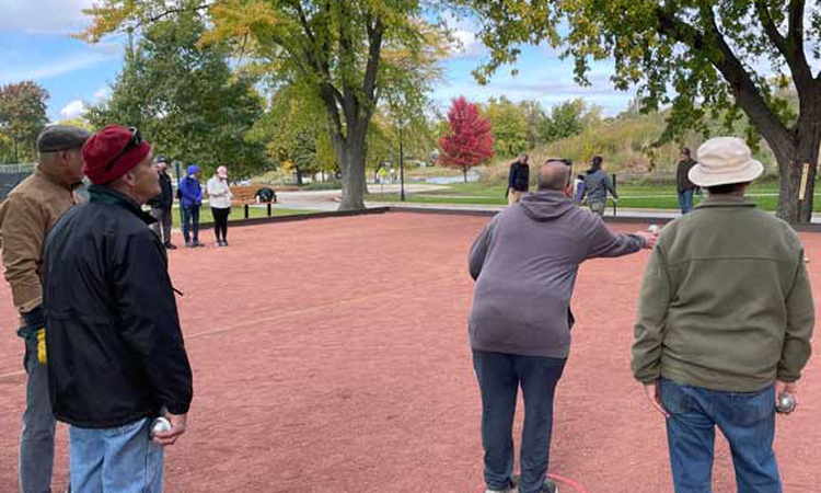 court photo of the club Chicago Petanque Club located in Chicago - United States