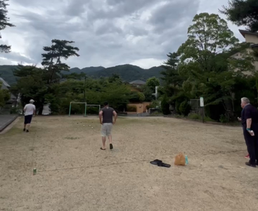 Petanque court of the club Le Club International de Pétanque d’Okuike (Okuike Exiles) - Ashiya - Japan