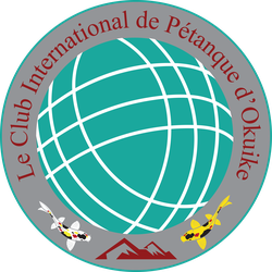 Logo of the club Le Club International de Pétanque d’Okuike (Okuike Exiles) in Ashiya - Japan