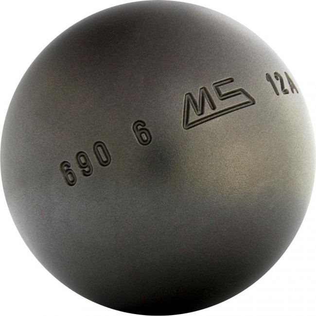 petanque ball with a weight of 690 grams.